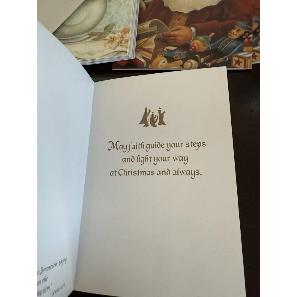 Christmas Card Lot of 10 Cards Some W/ Envelopes Holiday Crafts Ephemera Decor